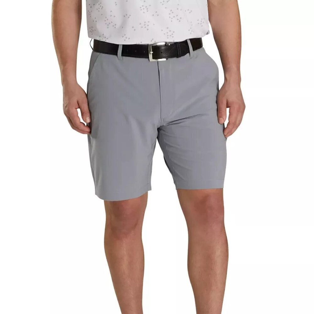 Footjoy Golf Shorts Men's 36 Gray FJ Athletic Stretch Performance Flat Front